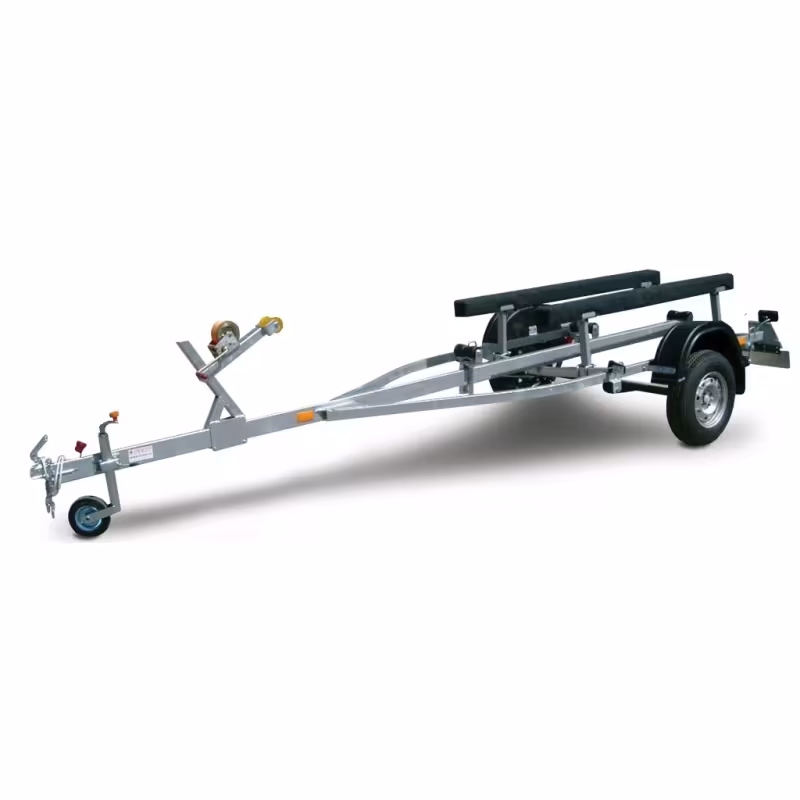 Прицеп лодочный одноосный Трейлер Дельфин 5.0 Практика, ролики