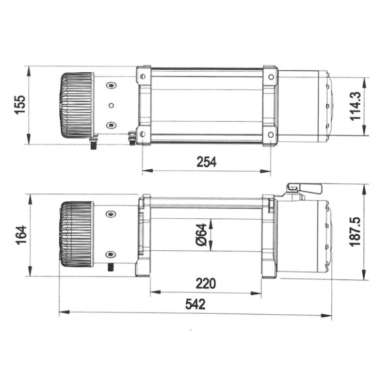 Лебедка электрическая Tungsten T9500, 4,5 т