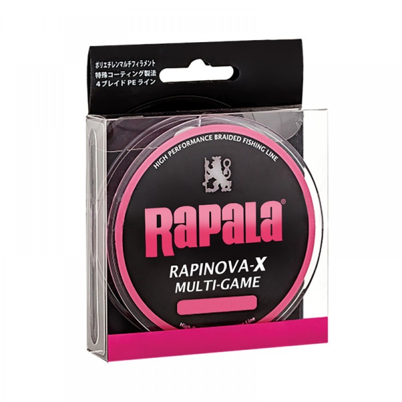 Леска плетеная Rapala Rapinova-X Multi Game 0.12 мм, 6.3 кг, 150 м