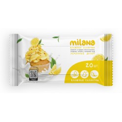 Салфетки влажные антибактериальные Grass Milana Лимонный десерт, 20 шт.