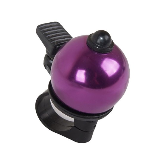 Звонок велосипедный, алюминиевый, D36, форма полусфера (фиолетовый)