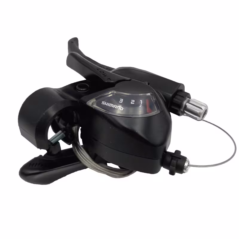 Рукоятка переключения передач левая Shimano Tourney ST-TX800-L  ASTTX800LBL, 3 скорости, 18 мм