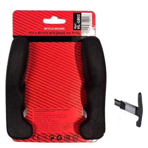 Рога на руль SPX прорезин. блистер