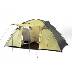 Палатка кемпинговая Indiana Derna 4, 4-местная, 380x230x200 см, желтый
