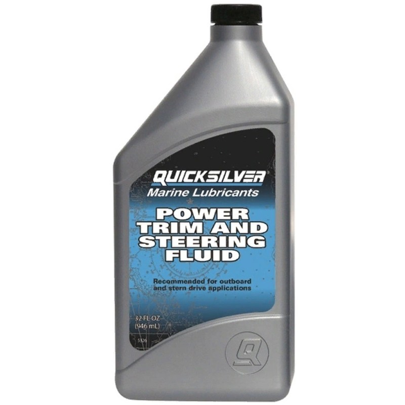 Масло гидравлическое минеральное Quicksilver Power Trim and Steering Fluid, 1л