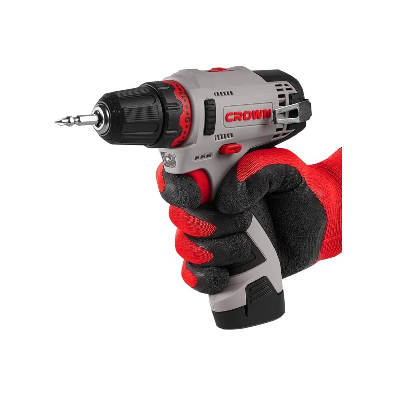 Дрель-шуруповерт аккумуляторная Crown CT21072HX-2 BMC