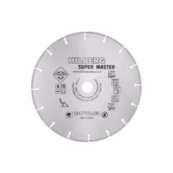 Диск алмазный сегментный Hilberg Super Master 510230, 230х22 мм