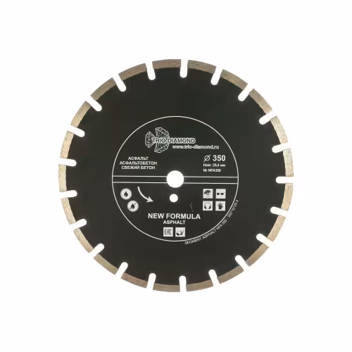 Диск алмазный сегментный Trio-Diamond NFA350, 350х10х25,4 мм 