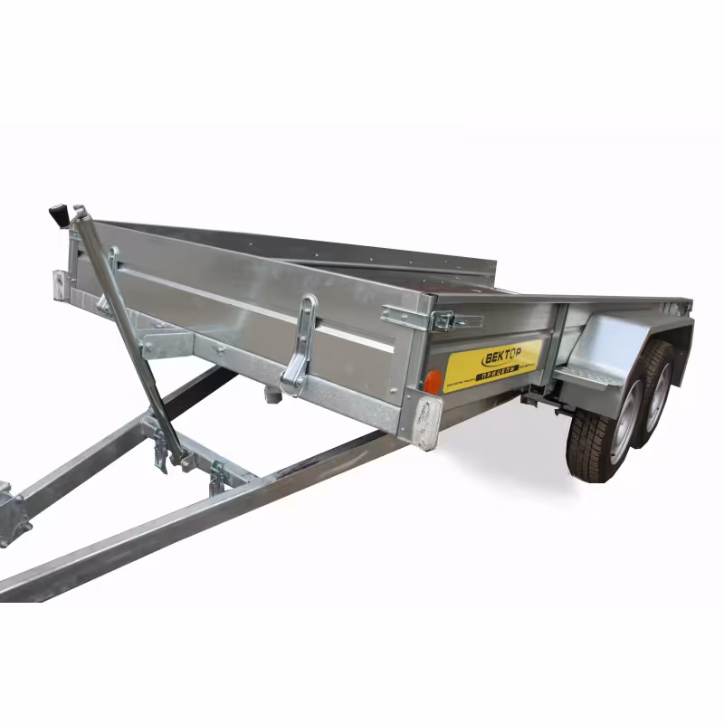 Прицеп бортовой двухосный Вектор ЛАВ 81013Е, высокий борт, опорное колесо