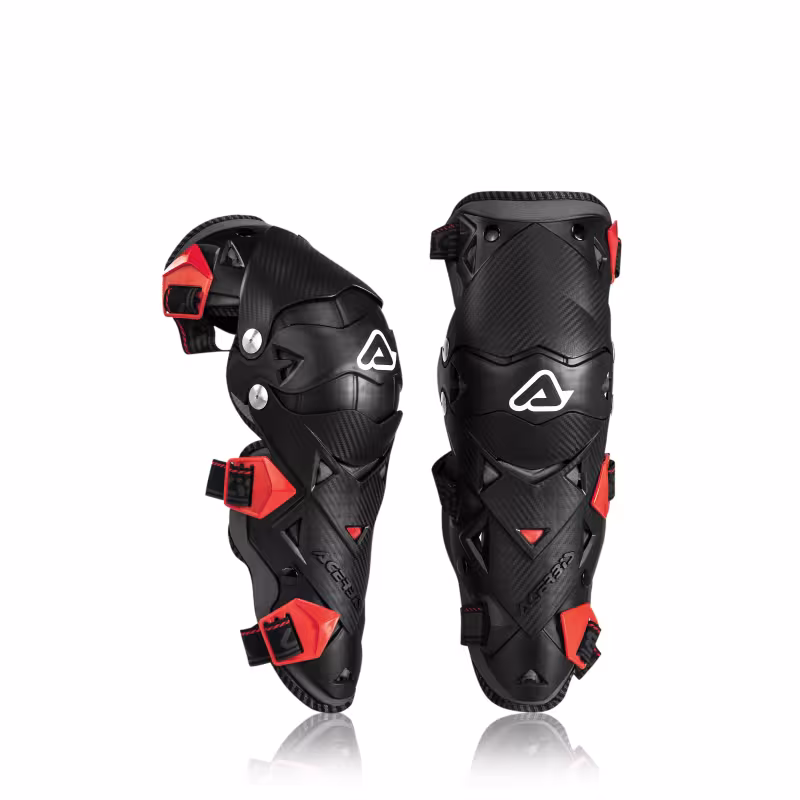 Наколенники Acerbis Impact EVO 3.0, красный/черный