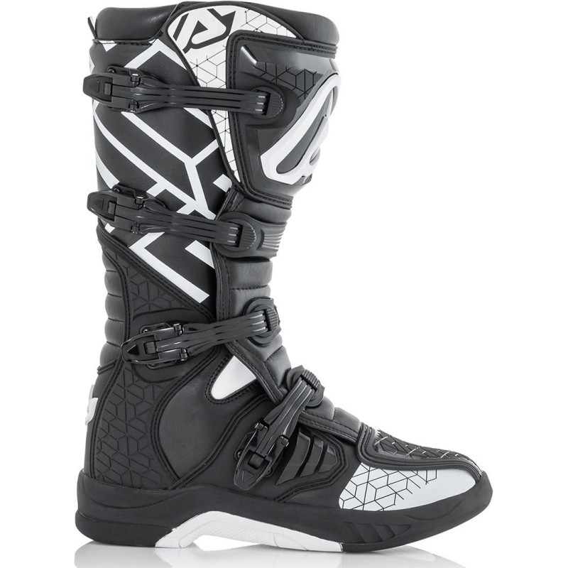 Мотоботы кроссовые Acerbis X-Team Boots Black/White, черный/белый, размер 44