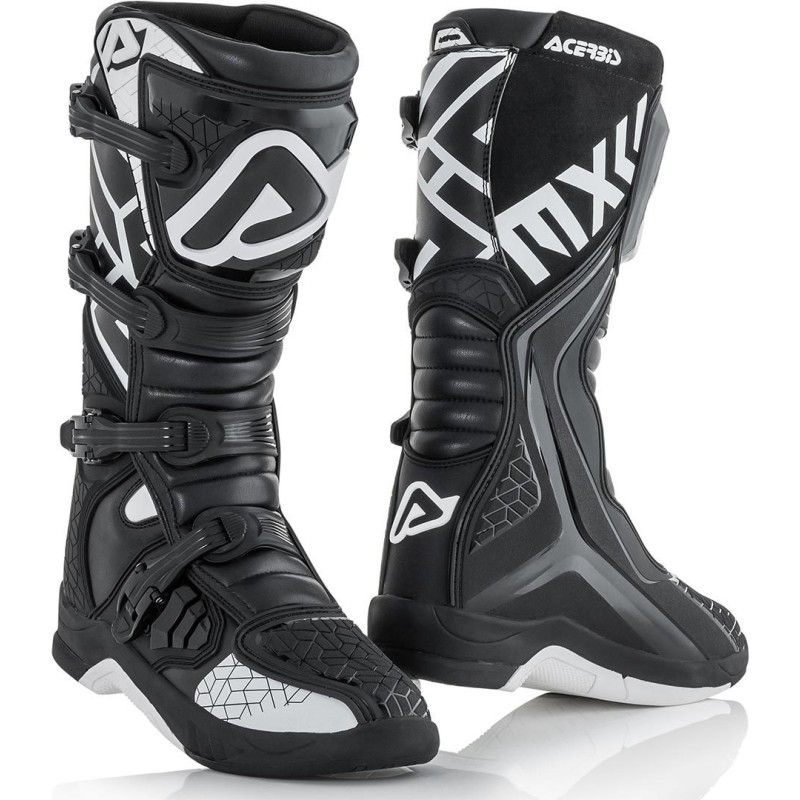 Мотоботы кроссовые Acerbis X-Team Boots Black/White, черный/белый, размер 44