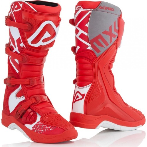 Мотоботы кроссовые Acerbis X-Team Boots Red/White, красный/белый, размер 40