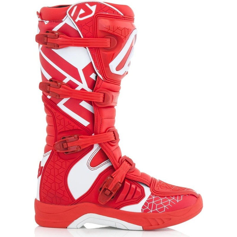 Мотоботы кроссовые Acerbis X-Team Boots Red/White, красный/белый, размер 40