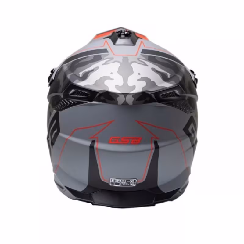 Мотошлем GSB XP-20-3.1 Graphic, серый камуфляж, размер M