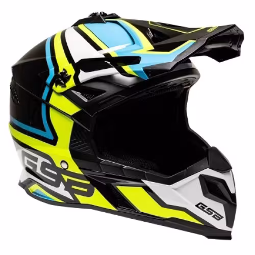 Мотошлем GSB XP-20-1.2 Graphic, желтый/черный, размер M