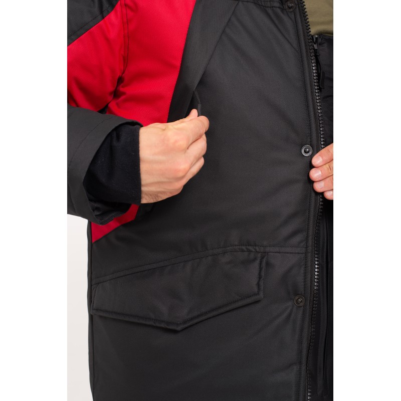 Костюм-поплавок мужской OneRus Фишер -45, ткань Таслан, черный/красный, размер 52-54 (L), 170-176 см