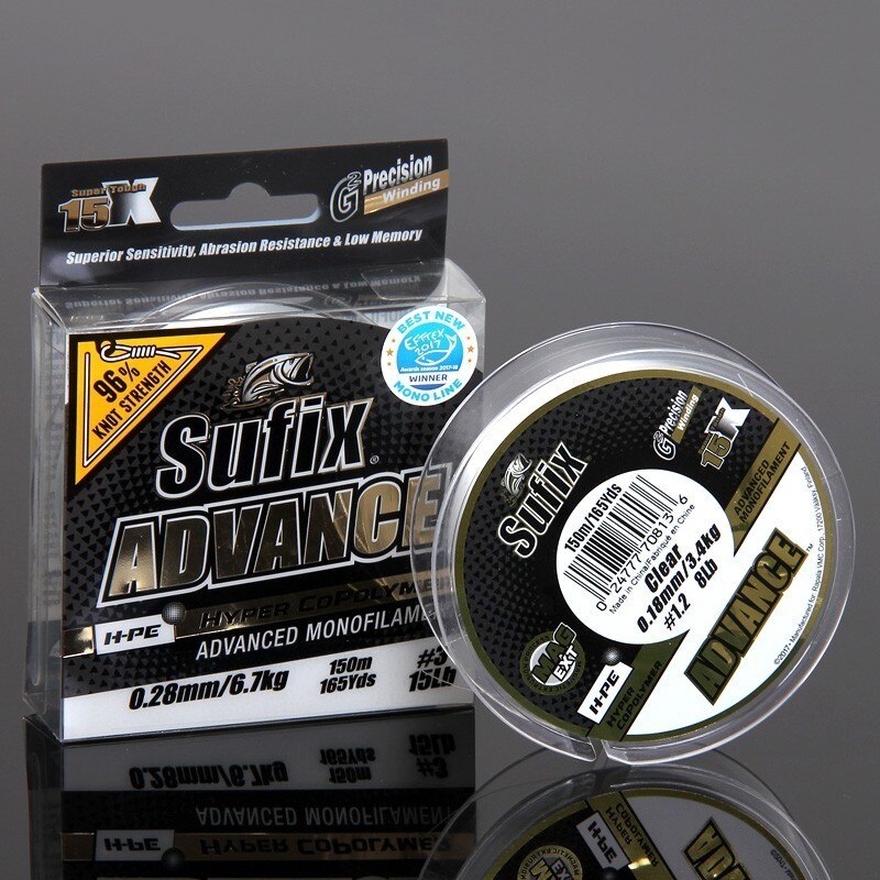 Леска монофильная Sufix Advance 0.30 мм, 8.2 кг, 150 м