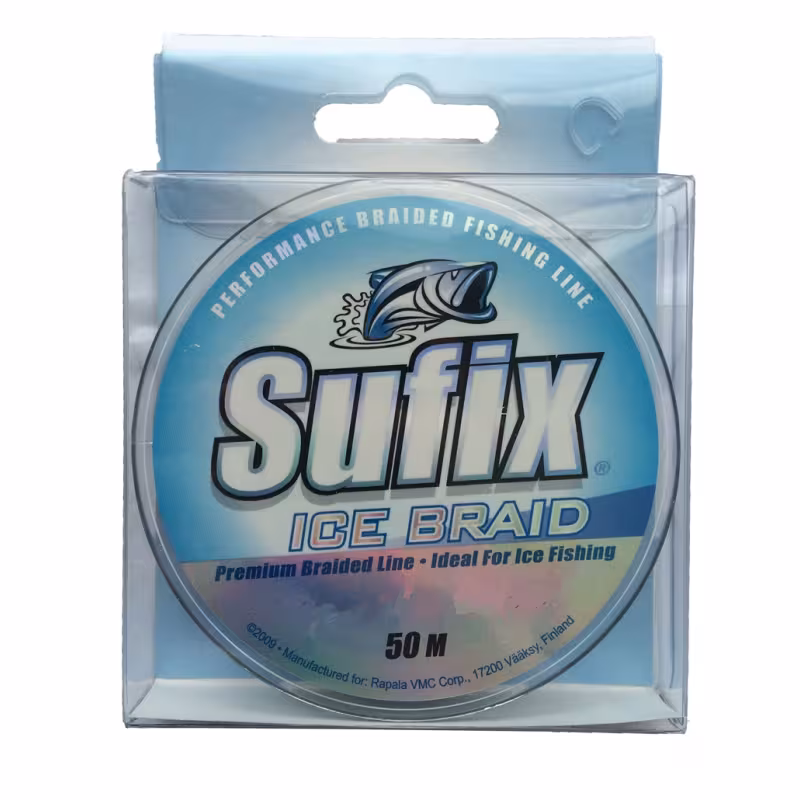 Леска плетеная Sufix Ice Braid 0.16 мм, 8.2 кг, 50 м