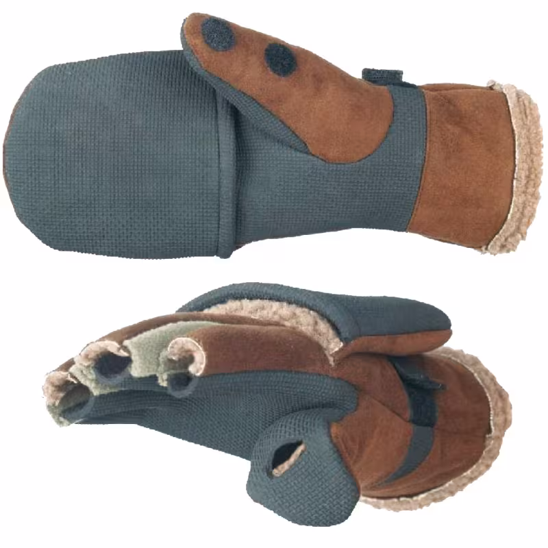 Перчатки с откидным верхом Norfin Aurora, коричневый/серый, размер L