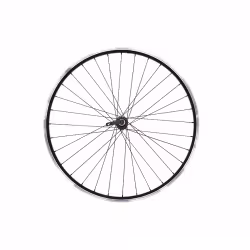 Колесо велосипедное в сборе Forward RWF24FBAB931, 24", переднее, втулка WZ-201FQR, 100мм, V-brake, двустеночный обод