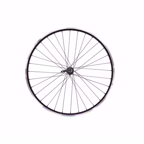 Колесо велосипедное в сборе Forward RWF24FBAB931, 24", переднее, втулка WZ-201FQR, 100мм, V-brake, двустеночный обод
