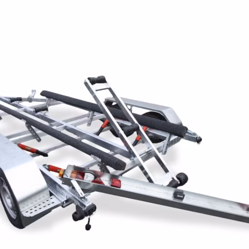 Прицеп лодочный двухосный Вектор ЛАВ 81014В, ролики