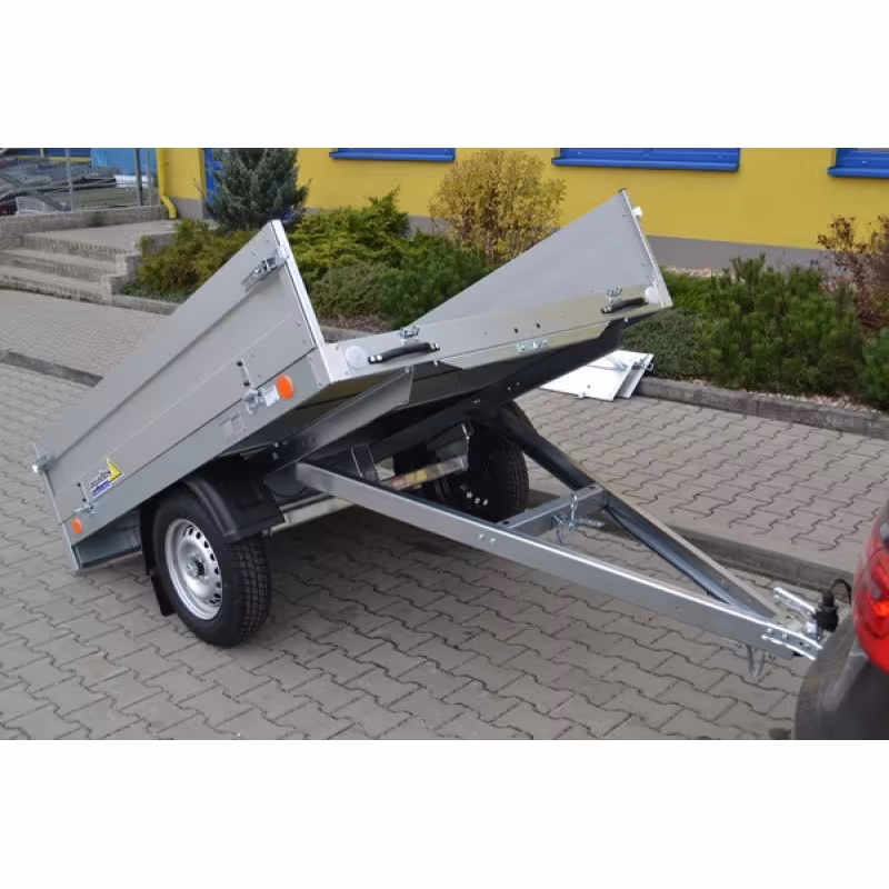 Прицеп бортовой одноосный МЗСА 817704.014, высокий борт