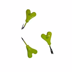 Мормышка вольфрамовая с ушком Муха (3гр.) лимонная