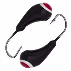 Мормышка вольфрамовая с ушком Nord Water's, Чесночинка, 3 мм, 6 г, цвет черно-красная