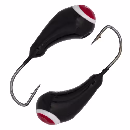 Мормышка вольфрамовая с ушком Nord Water's, Чесночинка, 3 мм, 6 г, цвет черно-красная