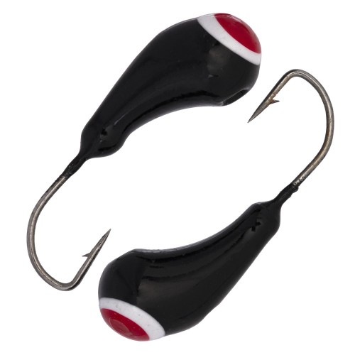 Мормышка вольфрамовая с ушком Nord Water's, Чесночинка, 3 мм, 6 г, цвет черно-красная