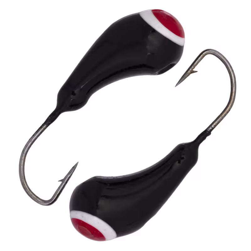 Мормышка вольфрамовая с ушком Nord Water's, Чесночинка, 3 мм, 6 г, цвет черно-красная