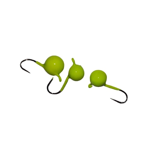 Мормышка вольфрамовая с ушком Шар (4гр.) лимонная