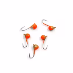 Мормышка вольфрамовая Nord Water's, Шар, 4 мм, 4 г, цвет оранжевый с золотом