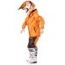 Костюм-дождевик детский Dragonfly Evo Kids, нейлон, оранжевый/черный, 140-146 см