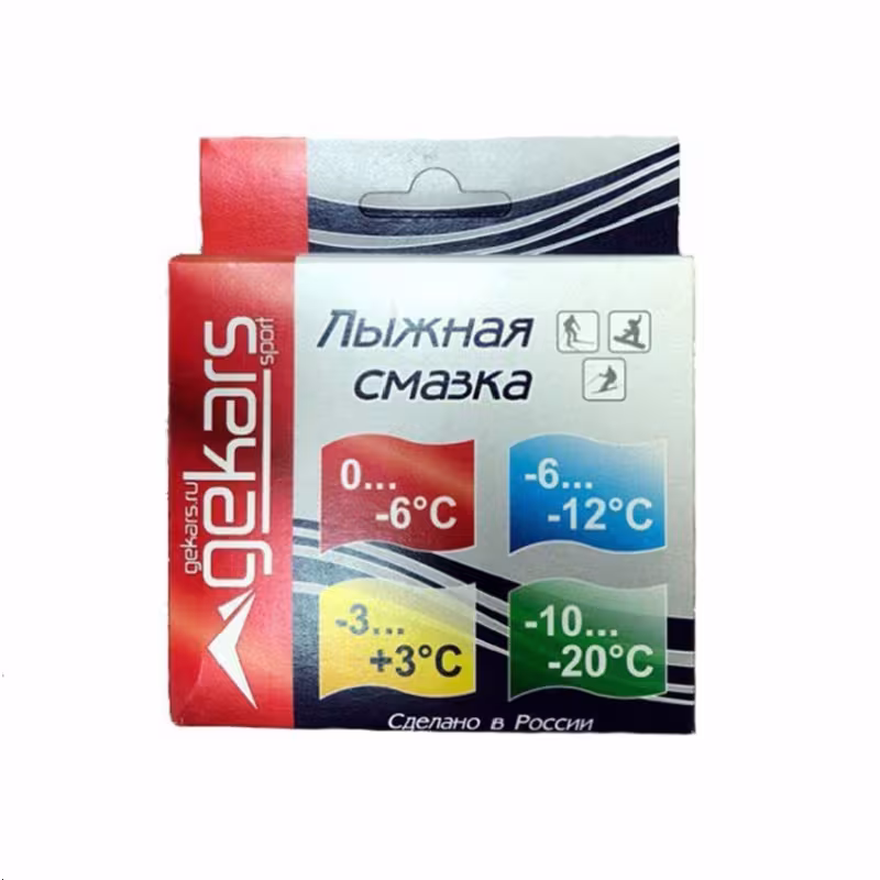 Набор мазей скольжения Gekars №2, 4 шт. (+3...-20°С)