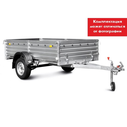 Прицеп бортовой одноосный МЗСА 817704.014, высокий борт