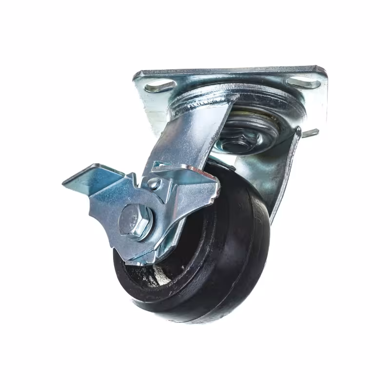 Колесо большегрузное Longway SCdb 42 поворотное с тормозом (100x50мм, 130кг) с опорой