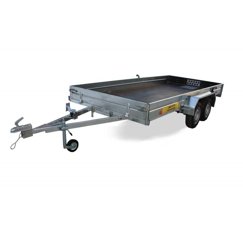 Прицеп бортовой двухосный Вектор ЛАВ 81013Е, высокий борт, опороное колесо