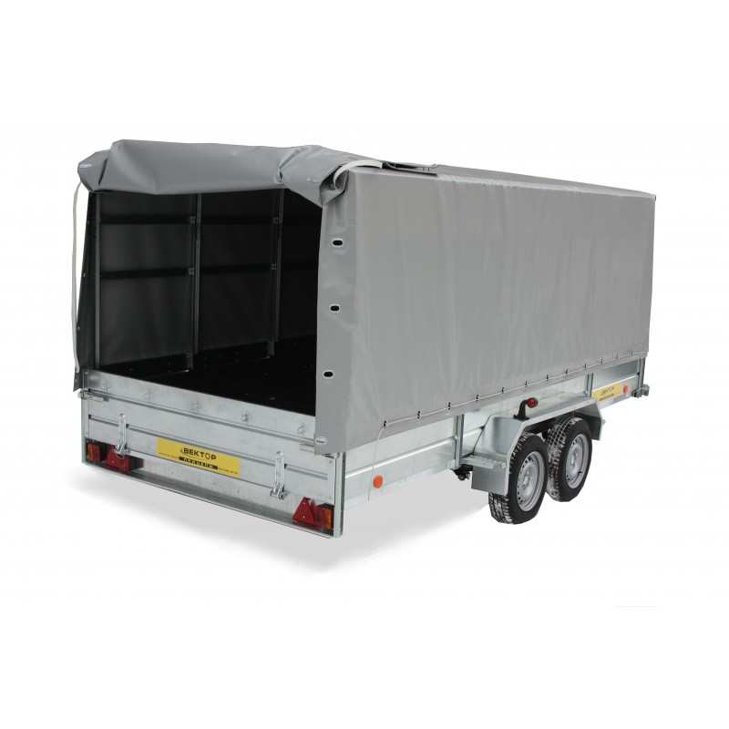 Прицеп бортовой двухосный Вектор ЛАВ 81013Е, высокий борт, опороное колесо