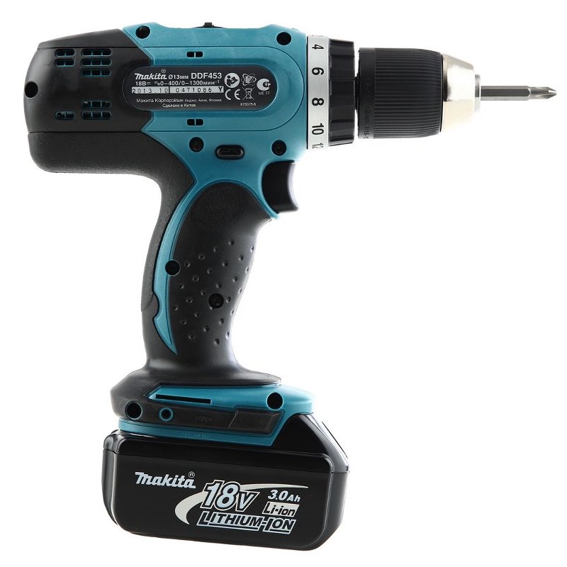 Дрель аккумуляторная Makita DDF453RFE