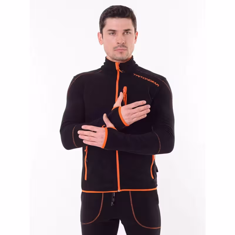 Костюм мужской Triton Gear Рич, флис, черный, размер 52-54 (L), 170-176 см