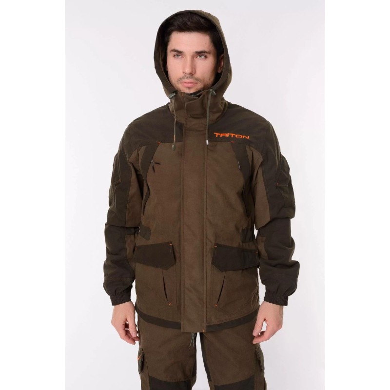 Костюм мужской Triton Gear Gorka PRO -5, ткань Venandi, темно-зеленый, размер 52-54 (L), 182-188 см