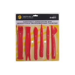 Набор съемников для демонтажа облицовочных панелей Эврика ER-86217, 6 шт