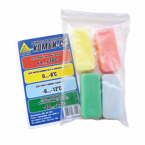 Набор мазей скольжения Zet Комби-СН-1/2/3/4, 4 шт (+10...-25°С)