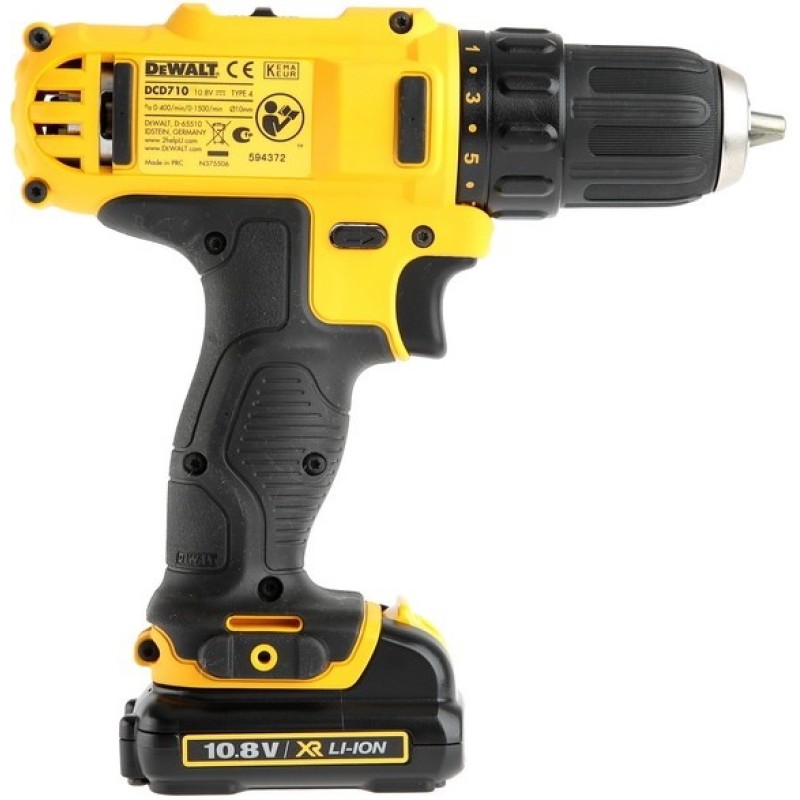 Дрель аккумуляторная DeWALT DCD710C2 