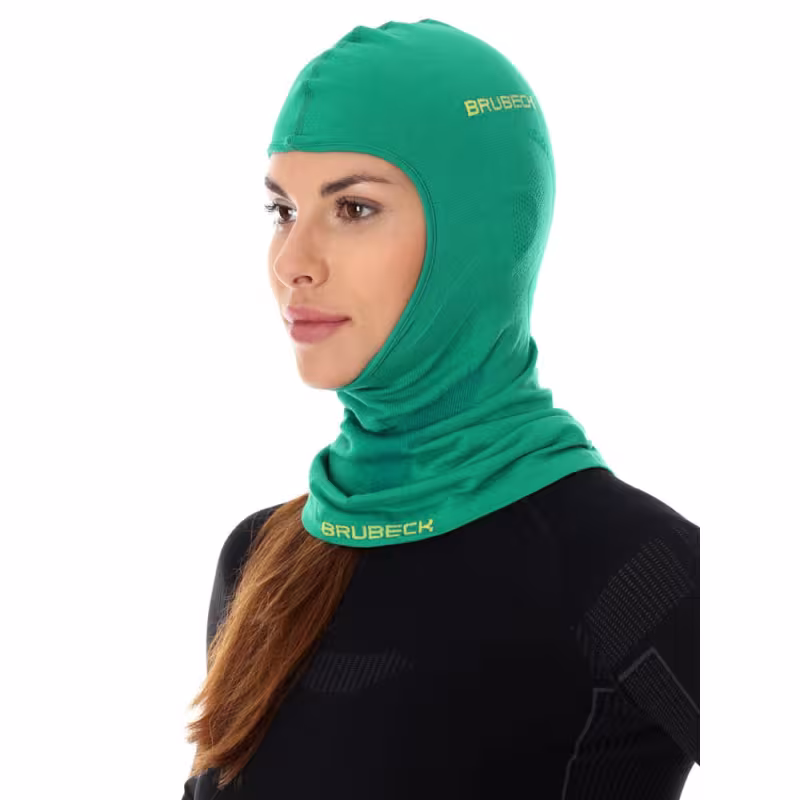 Подшлемник-балаклава Brubeck, шерсть мериноса, черный, размер L-XL
