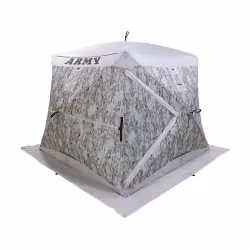 Палатка для зимней рыбалки Пингвин Призма Премиум Армеец, 4-мест., 230х230х200 см., зимний камуфляж