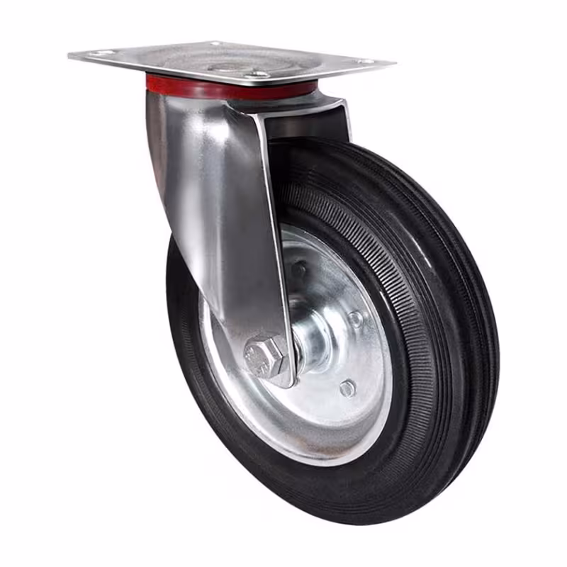 Колесо промышленное поворотное с опорой Longway C-3302-SLS-100 SC 42 (100x30 мм, 70 кг)  